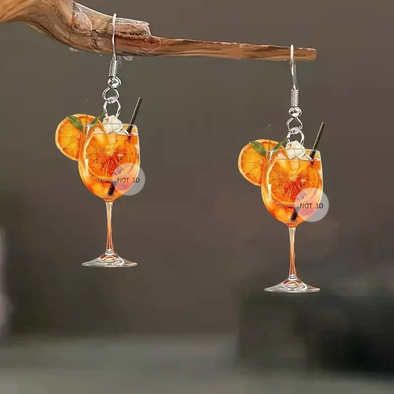 Beer And Wine Festival - 맥주 축제 와인 잔 오렌지 주스