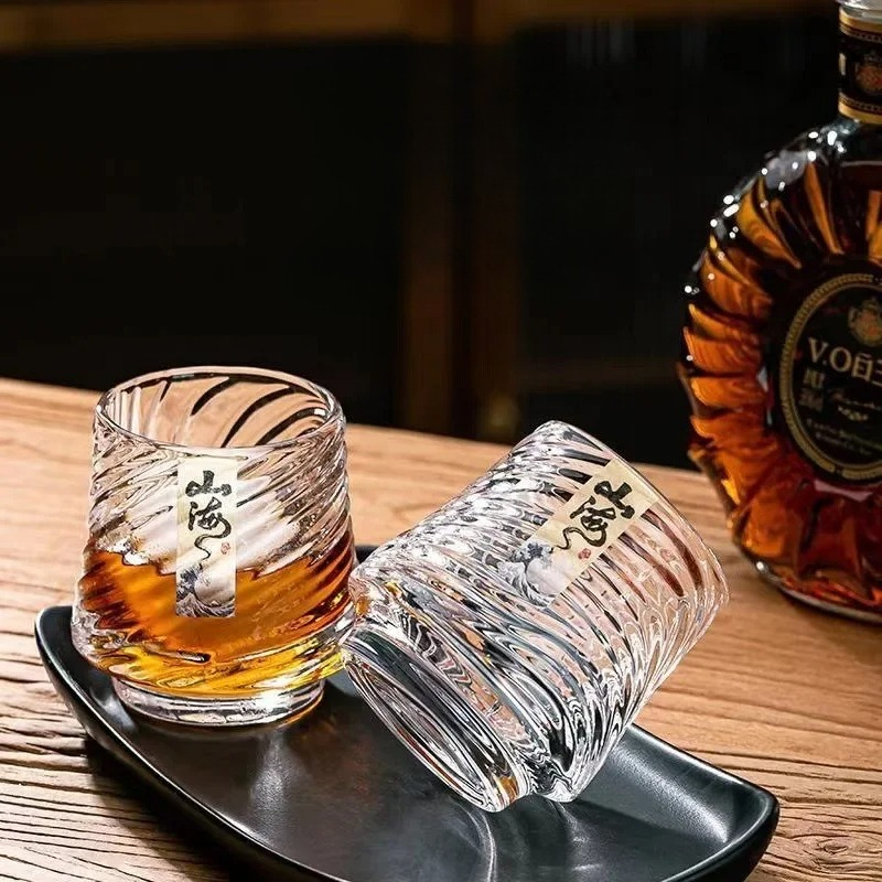 유리 위스키 컵 세트 상하이 컵 가정용 외국 와인잔 고 - Wine Whiskey Beer 리뷰 및 가격