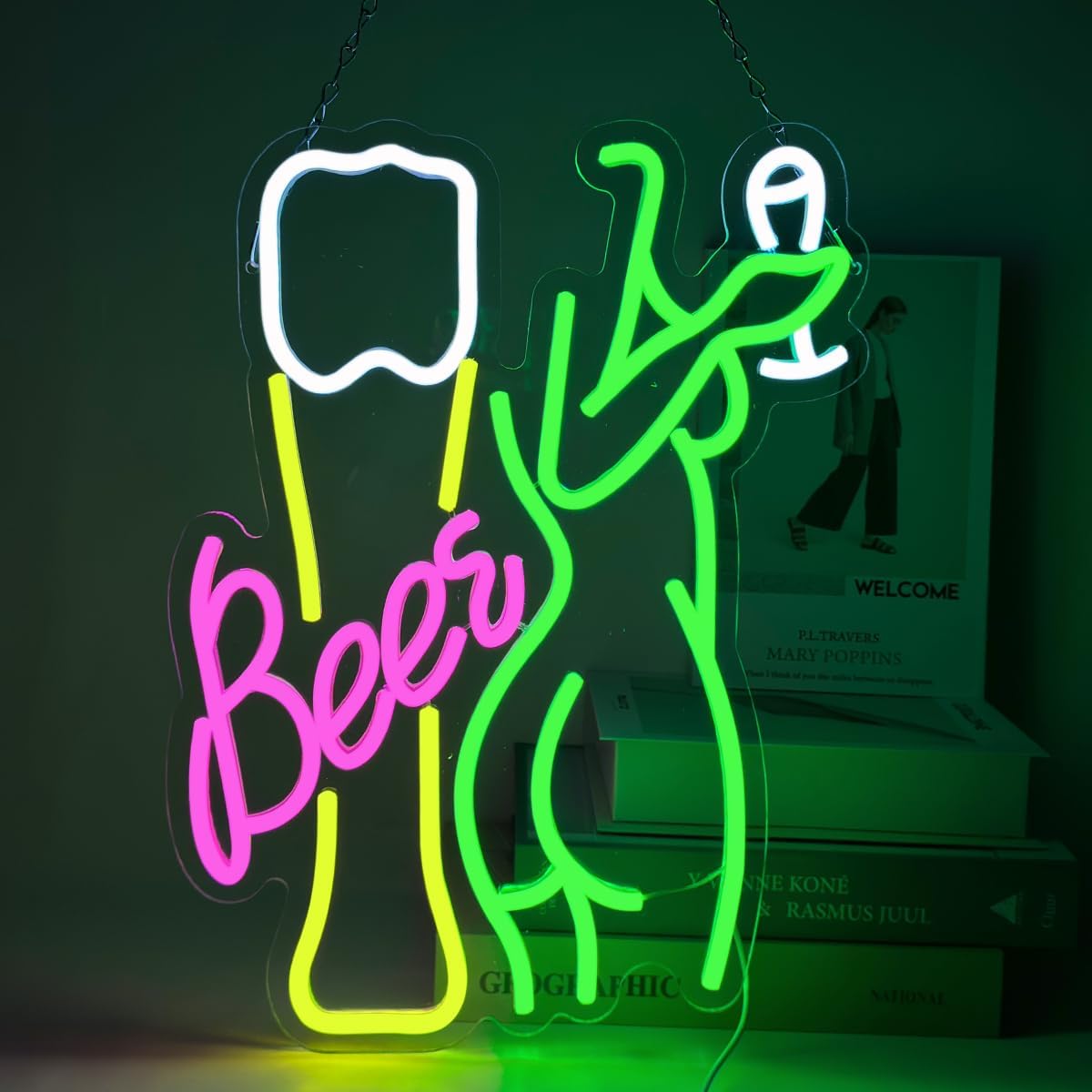 맥주 네온사인 여성 바디 네온 조명 LED 와인잔 조명 - Wine In Beer Store 리뷰 및 가격